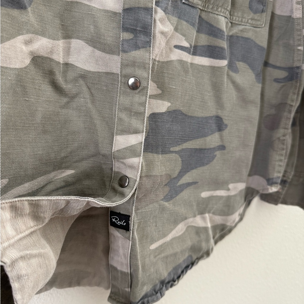 Rails Marcel Embroidered Camo Shirt - Picture 4 of 8